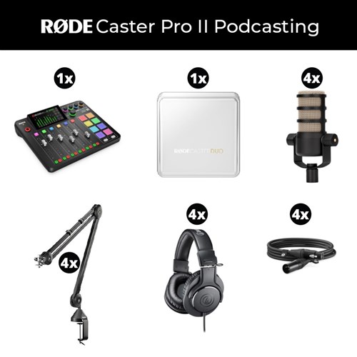 RODECaster Pro II Podcasting Package