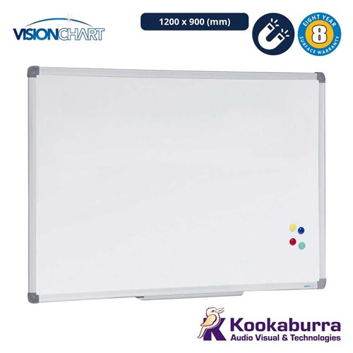 Visionchart Magnetic Whiteboard 1200 x 900mm