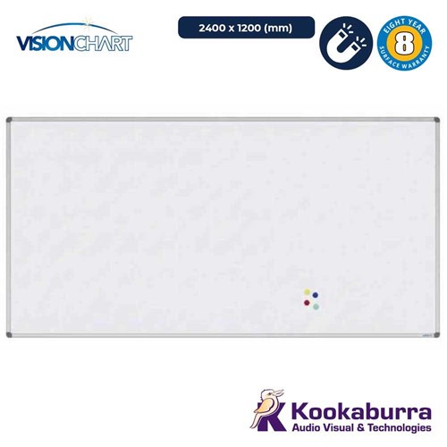 Visionchart Magnetic Whiteboard 2400 X 1200mm