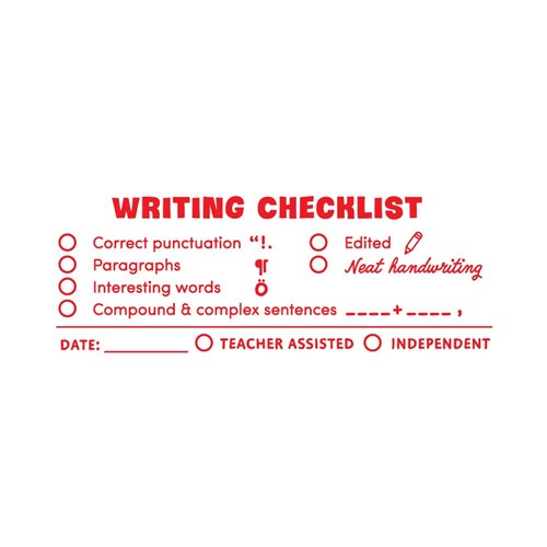 Checklist Stamp - Writing