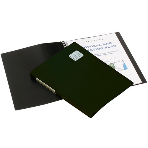 ZAC2002702 Display Book A4 Refillable 20 Pocket Pro Series Black