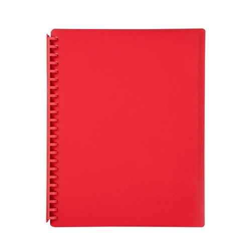 ZAC2007003 Marbig Refillable Display Book A4 20 Pocket Red