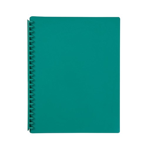 ZAC2007004 Marbig Refillable Display Book A4 20 Pocket Green