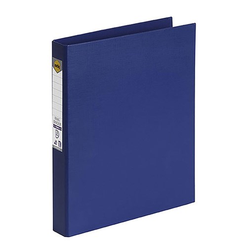 binder a4 2d ring pvc 25mm blue