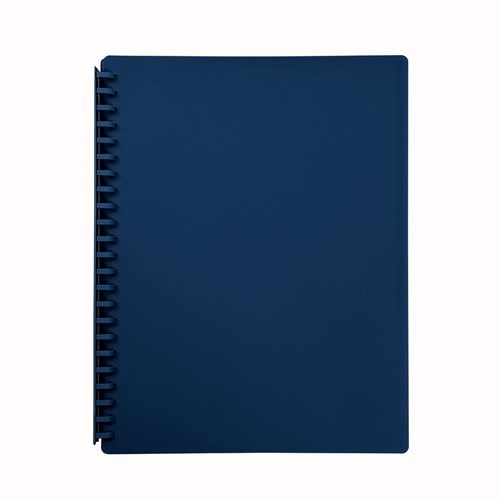 ZACOTW82NY Display Book A4 Refillable PP 20 Pocket Navy Kookaburra