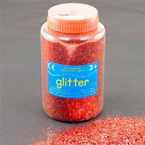 ZANAP099GSR Glitter Dispenser 250g Red Kookaburra Educational