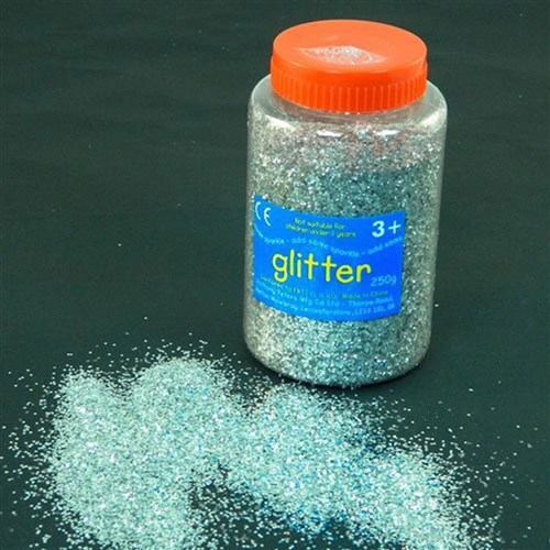 ZANAP101GSS Glitter Dispenser 250g Silver Kookaburra Educational