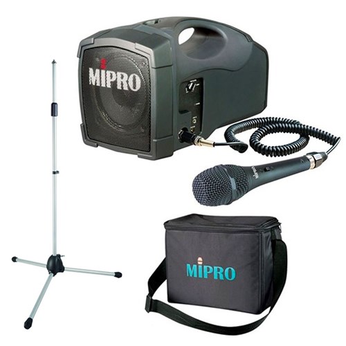 Mipro MA101 Portable PA  with Corded Mic  + Bag + Stand