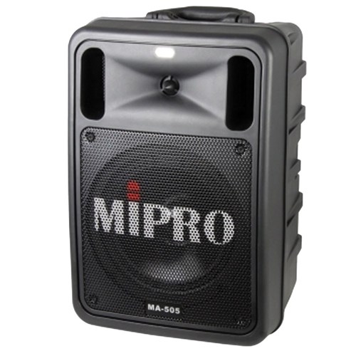 Mipro MA505 PA with Freq Agile Wireless Mic USB + Cover+Stand