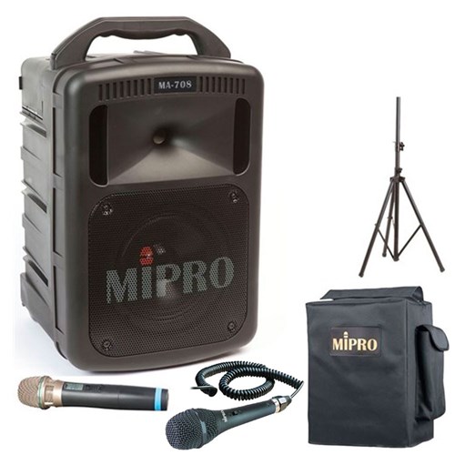 Mipro MA708 Portable PA with Wireless Mic CD/MP3/USB +Cover