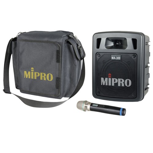 Mipro MA300Portable PA with Mic + Cover