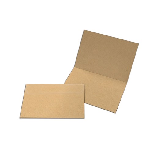 ZBA100855062 Quill Card Maker Pack A6 Card & Envelopes Kraft