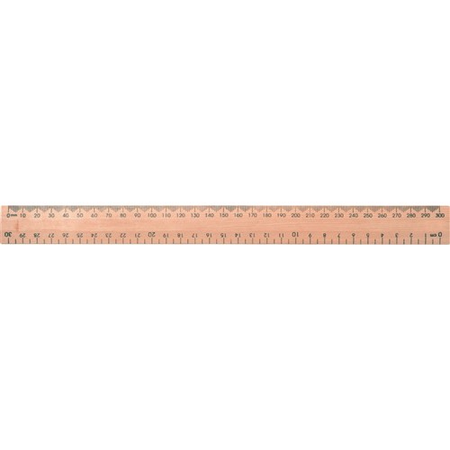 zbkpkrulerwood wooden ruler 30cm