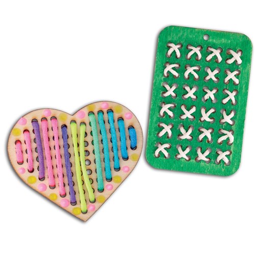 ZCRCN245 Wooden Threading Shapes Asst Kookaburra Educational