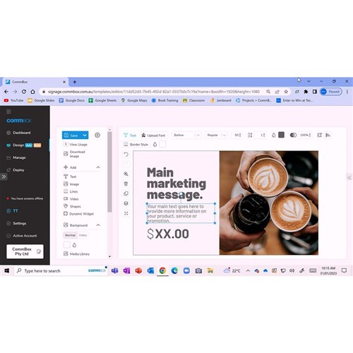 CommBox Signage Licence Advanced per screen - 3 years