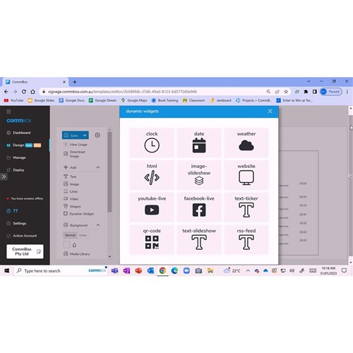 CommBox Signage Licence Pro per screen - 3 years