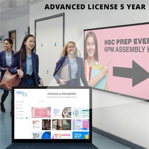 CommBox Signage Licence Advanced per screen - 5 years