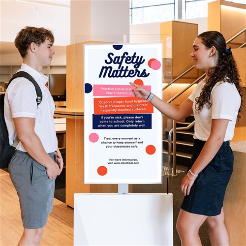 CommBox Glass Kiosk Dual Side 43