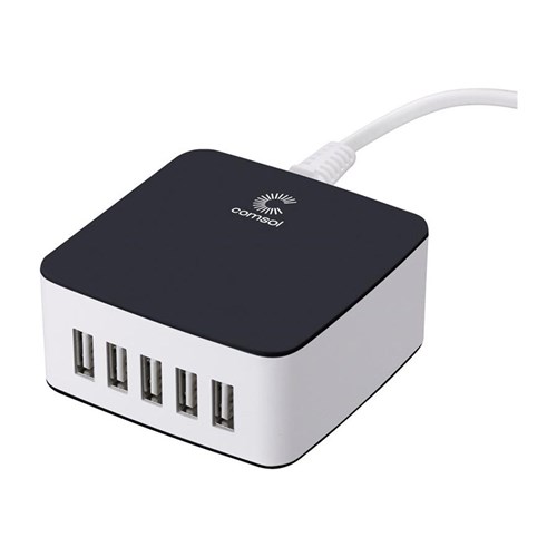 Comsol 5 Port USB Desktop Charger