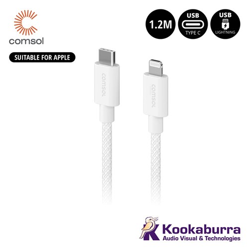 Comsol USB-C To Lightning Cable 1.2m