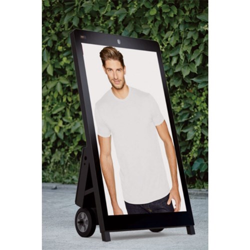 Mitsumaru 43'' Mobile Outdoor IP55 Digital Signage A-Frame
