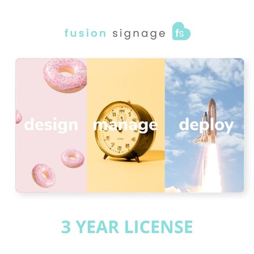 Fusion Signage Advanced 3 Year Licence