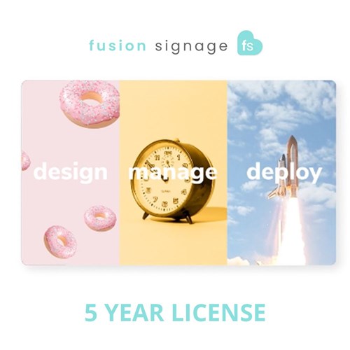 Fusion Signage Advanced 5 Year Licence
