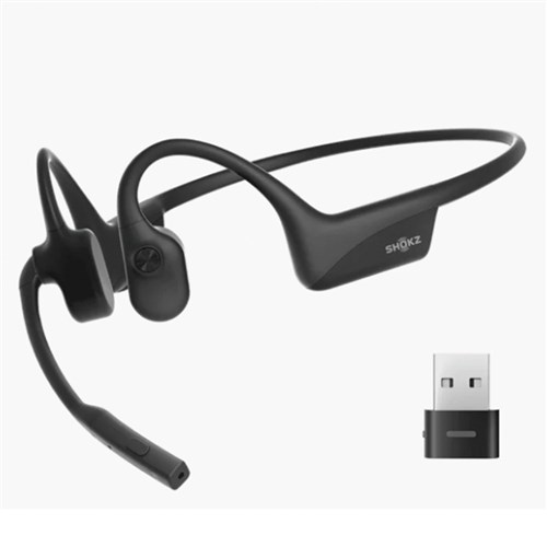 SHOKZ OpenComm 2 UC Stereo BT Headset w Adapter USB-A