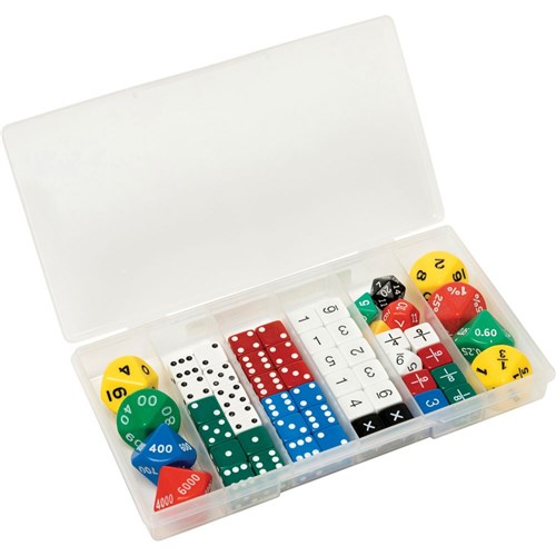 ZEC16076C Classroom Dice Set Kookaburra Educational Resources one