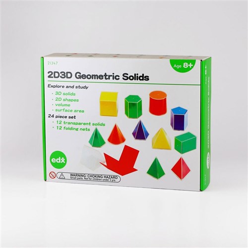 ZEC21347 Folding 2D/3D Geometric Solids Kookaburra Educational