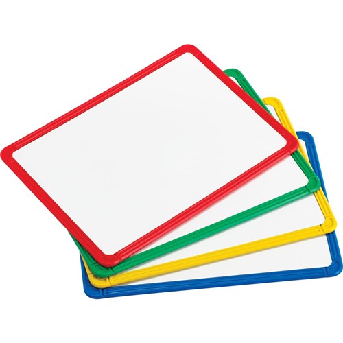 ZEC90564C Whiteboard Plastic Framed 240 x 330mm Asst
