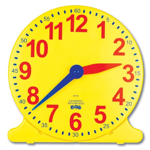 ZECLTCR Teacher Clock (30cm diameter) Kookaburra Educational