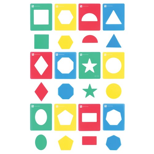 ZECSG12 Geometric Stencil Set Kookaburra Educational Resources