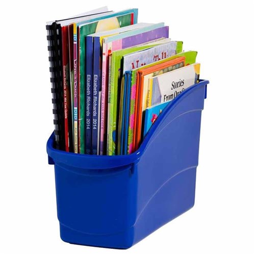 ZERERPBTDB Plastic Book Tub 100W x 267D x 190H mm Dark Blue