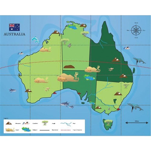 bee bot mat australian map