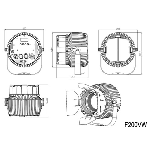 Variable White Fresnel Effect with Plano-Convex Lens