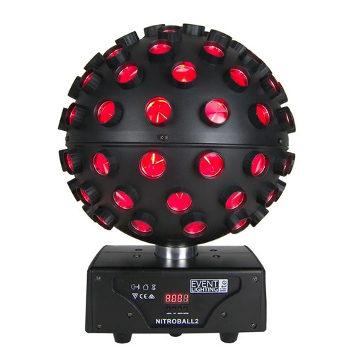 Spherical rotating effect light 5 x 15W RGBWAUV LED