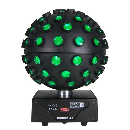 Spherical rotating effect light 5 x 15W RGBWAUV LED