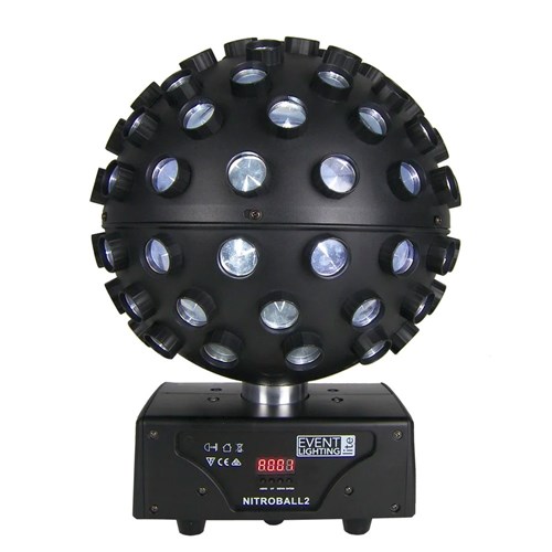 Spherical rotating effect light 5 x 15W RGBWAUV LED