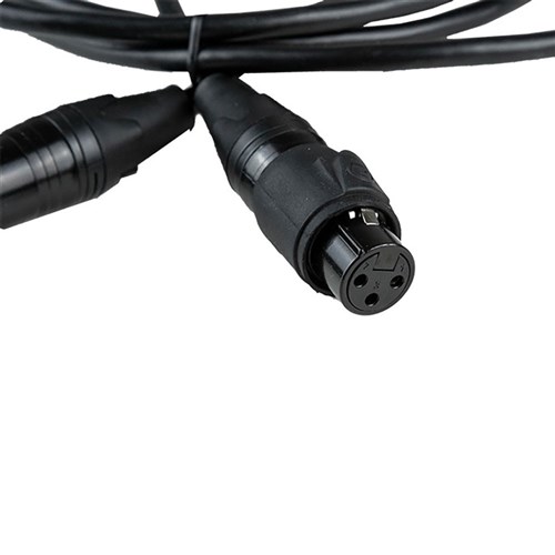 5m XLR 3 pin male to female - Green Ring