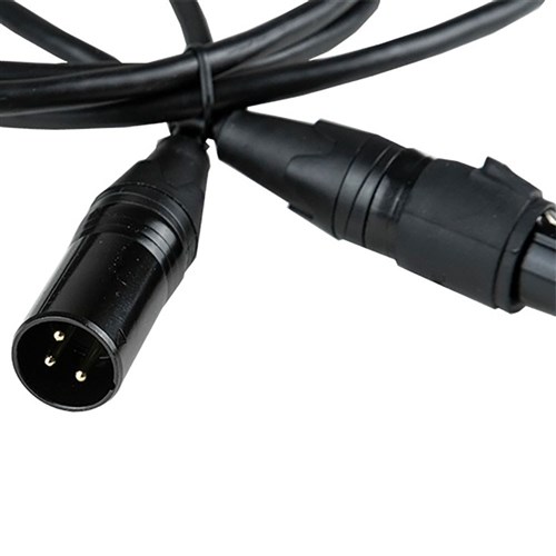 5m XLR 3 pin male to female - Green Ring