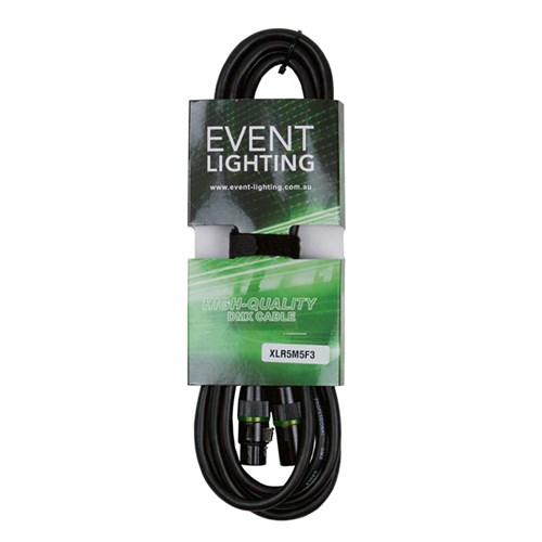 3m XLR 5 pin male to female- Yellow Ring