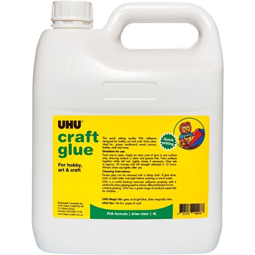 ZFA3349207 UHU Craft Glue 4ltr Kookaburra Educational Resources