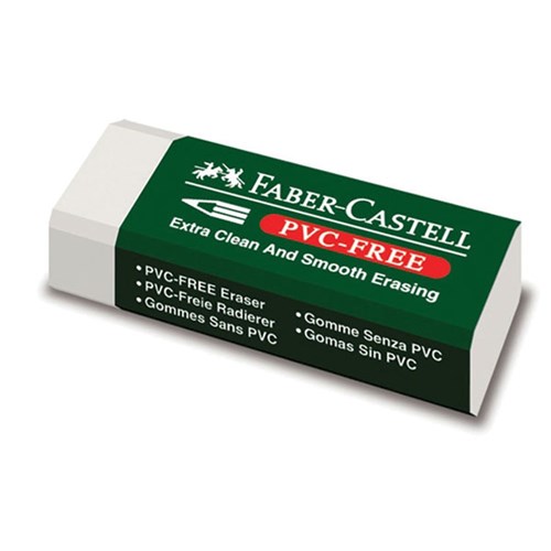 zfa82 7085 20 faber castell plastic pencil eraser with sleeve
