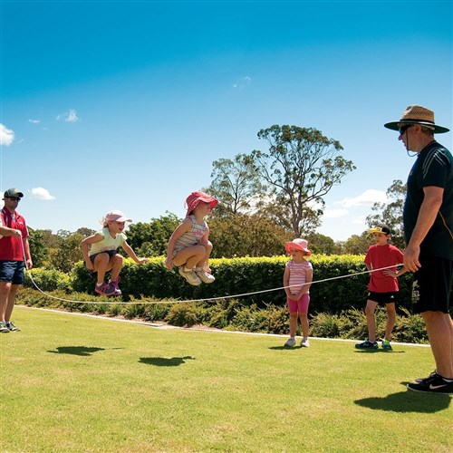 ZHS6299 HART Skipping Rope 4.5m Yellow Handles Kookaburra