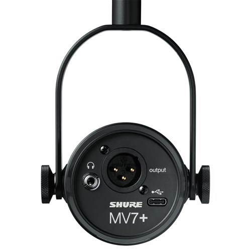 Shure Motiv MV7 Plus Podcast Microphone w/ XLR - Black