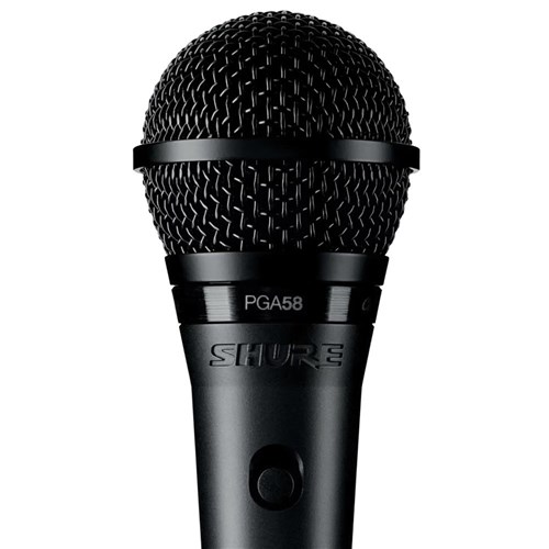 Shure PGA58 Cardioid Dynamic Mic. + XLR Cable