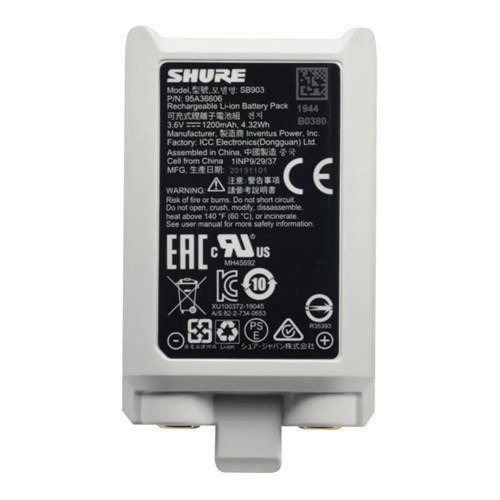 Shure Battery Li-ion Rechargeable for SLXD