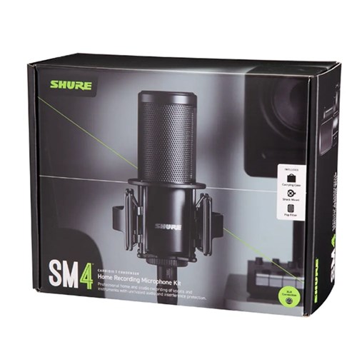 Shure SM4 Dual Diapgram Conenser Mic w/ Mount & Case