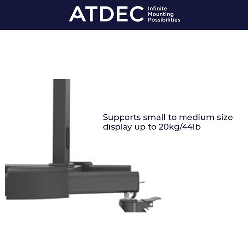 ATDEC Height Adjustable Trolley 32 - 55 Max 20kg